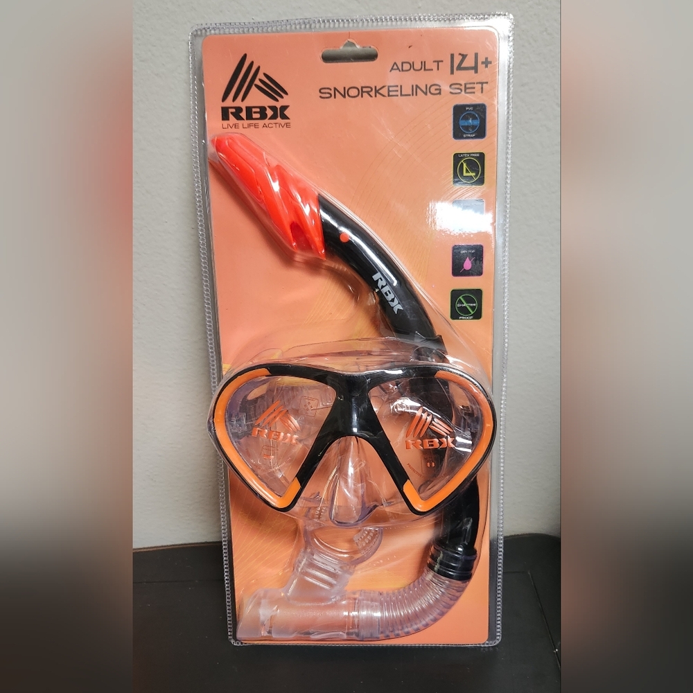 NWT Unopened Unisex RBX Adult Snorkeling Set